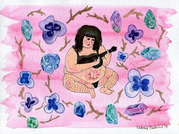 self portrait with ukulele
