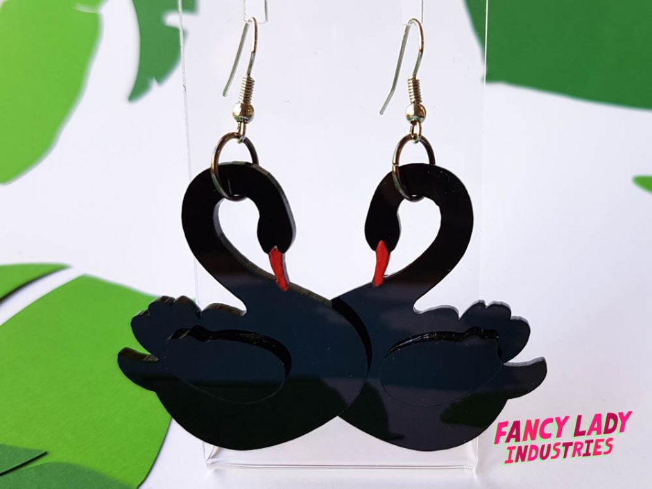Black Swan Earrings