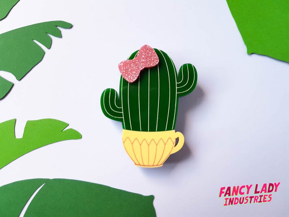 Chubby Saguaro Brooch