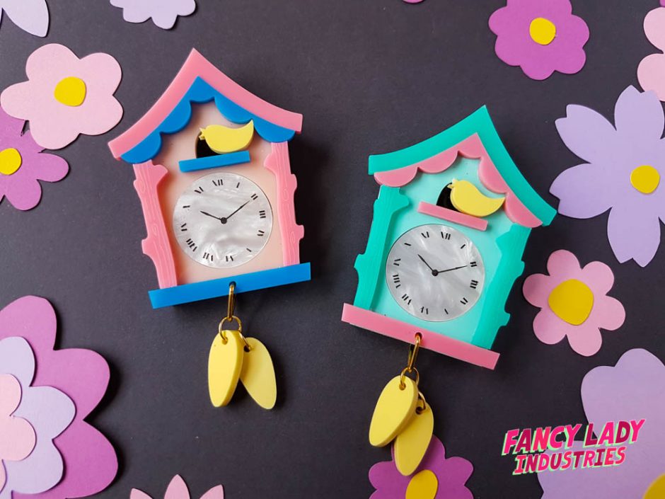 Cuckoo Clock Brooches