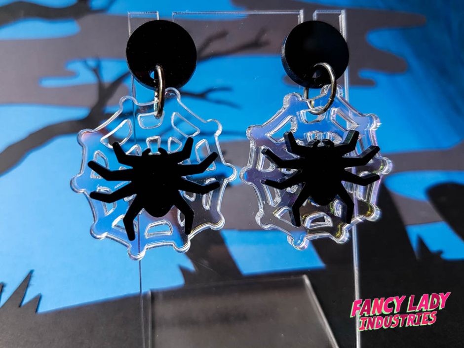 Spider Web Earrings
