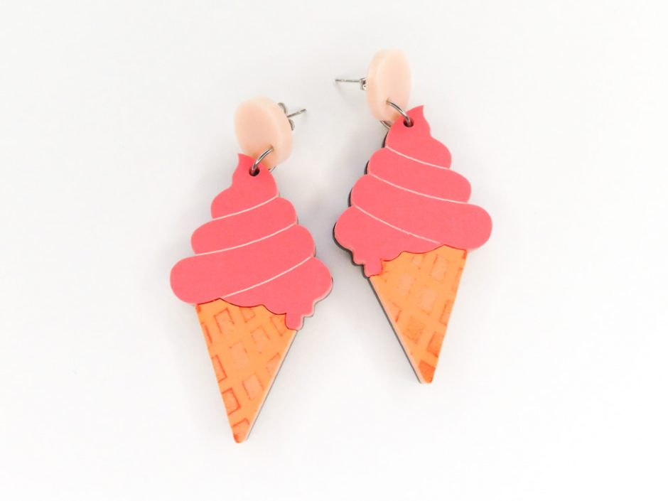 Soft Serve Cone Earrings