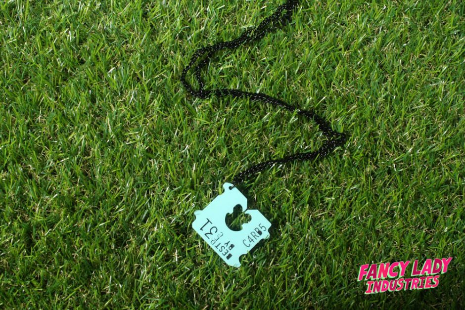 Bread Tag Necklace (Mint)