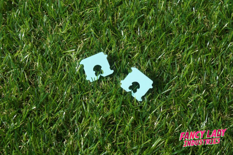 Bread Tag Earrings (Mint)