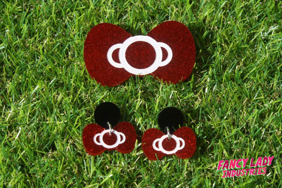 Miffy Bow Barrette and Earrings