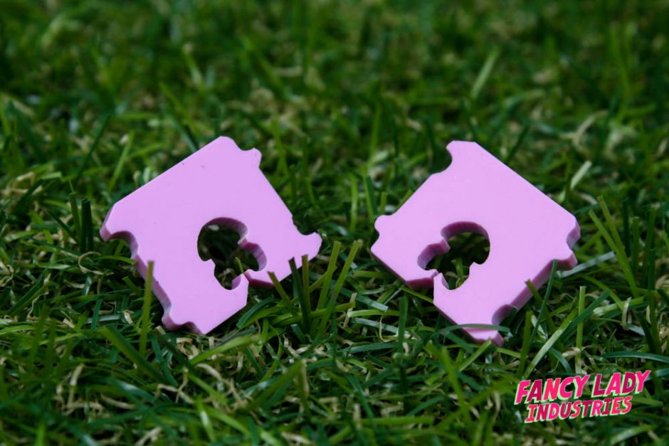 Bread Tag Earrings (Lilac)