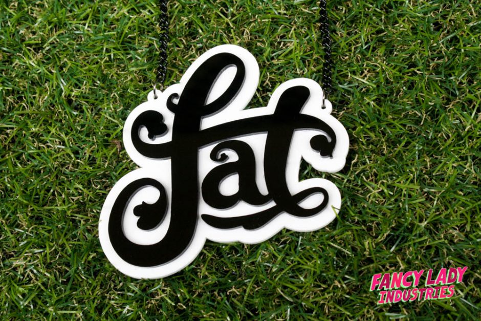 Fat Necklace (Black on White)
